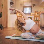 woman trying to prevent preeclampsia with exercise