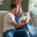 couple after a natural childbirth near Sykesville
